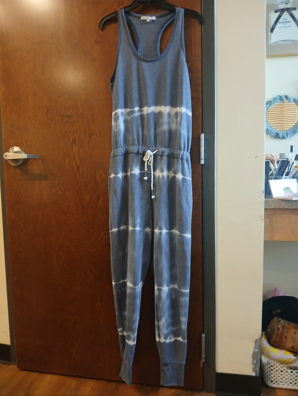 YOUNG FABOLOUS & BROKE gray tye dye jumpsuit